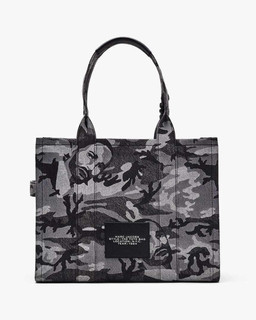 bolsa tote grande marc camo denim