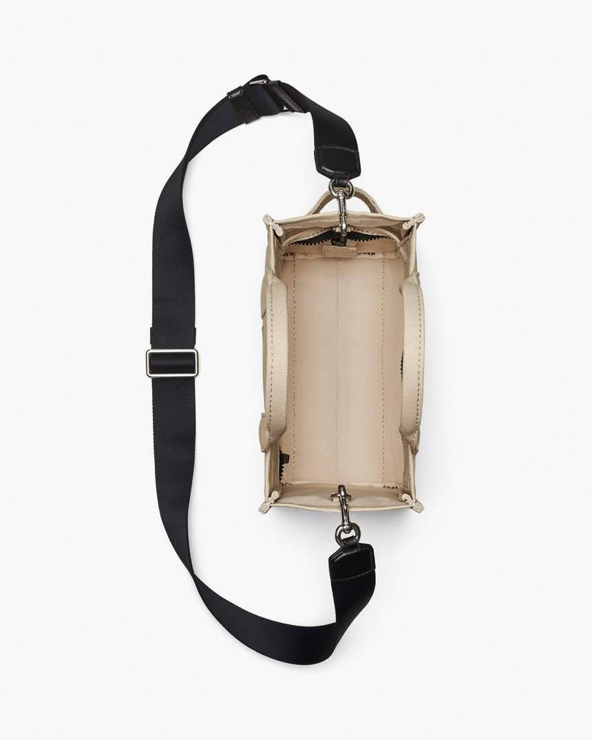 bolsa de lona pequena com estampa de margaridas