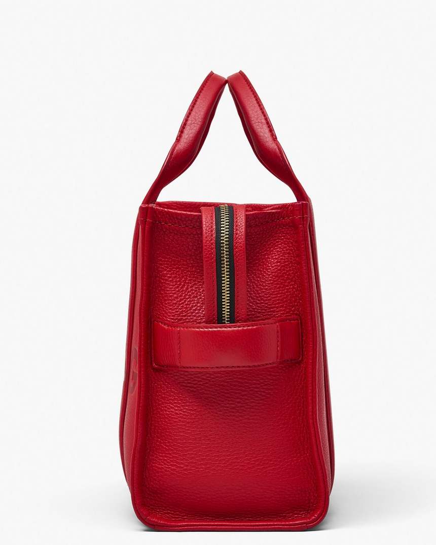 bolsa tote média de couro