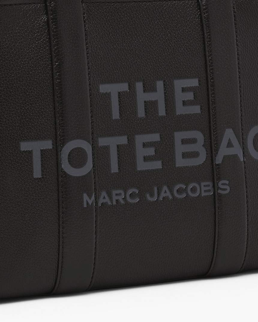 bolsa tote média de couro
