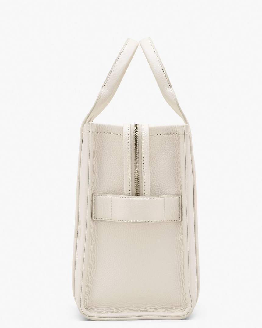bolsa tote média de couro
