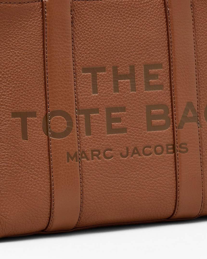 bolsa tote média de couro