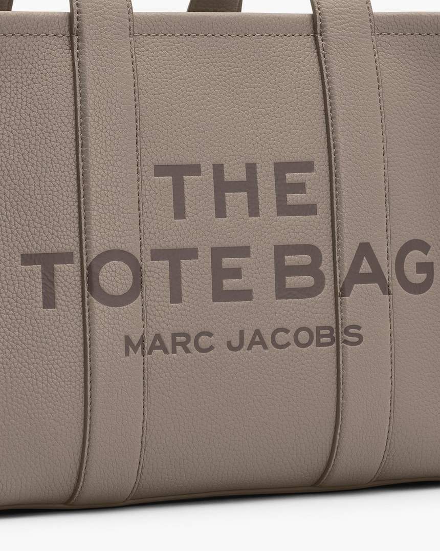 bolsa tote média de couro