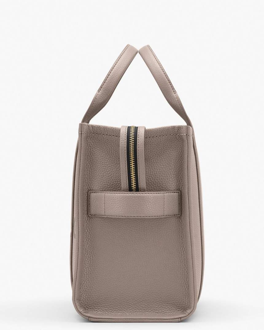 bolsa tote média de couro