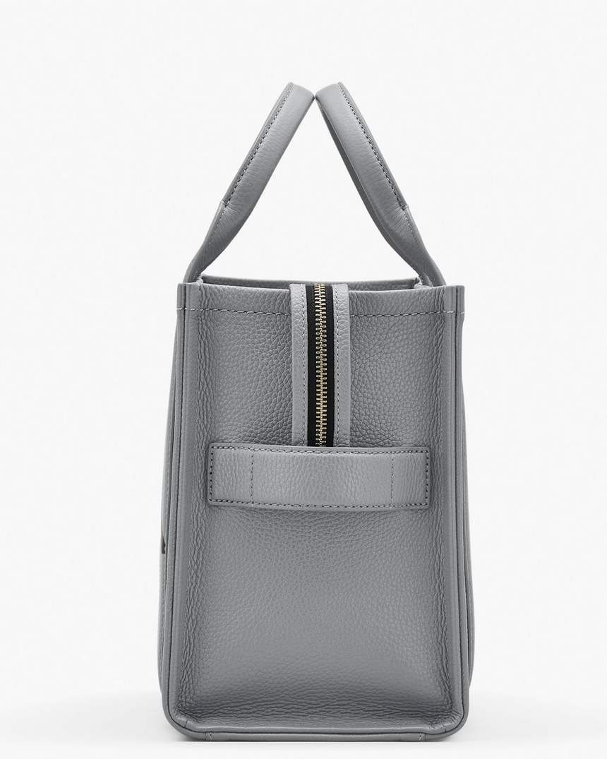 bolsa tote média de couro