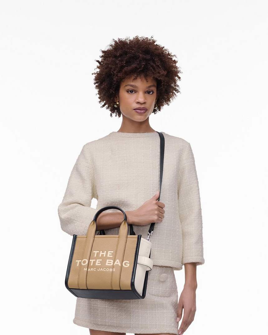 bolsa tote pequena colorblock