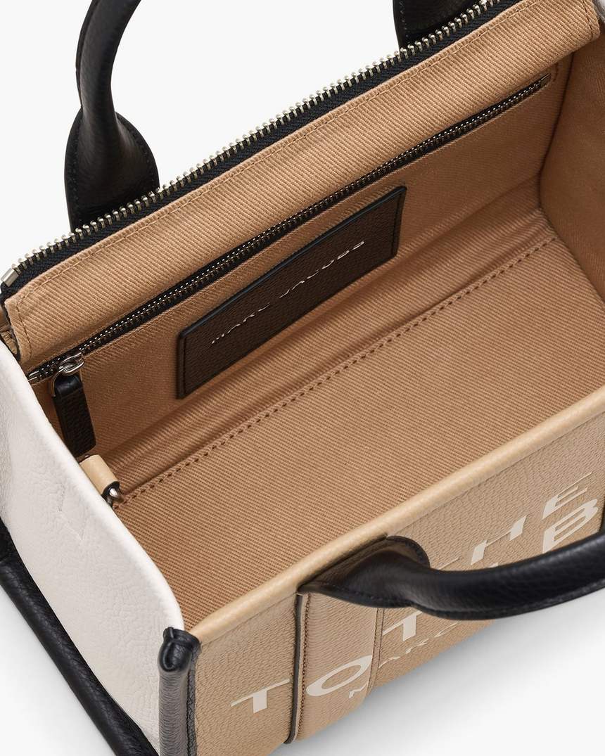 bolsa tote pequena colorblock