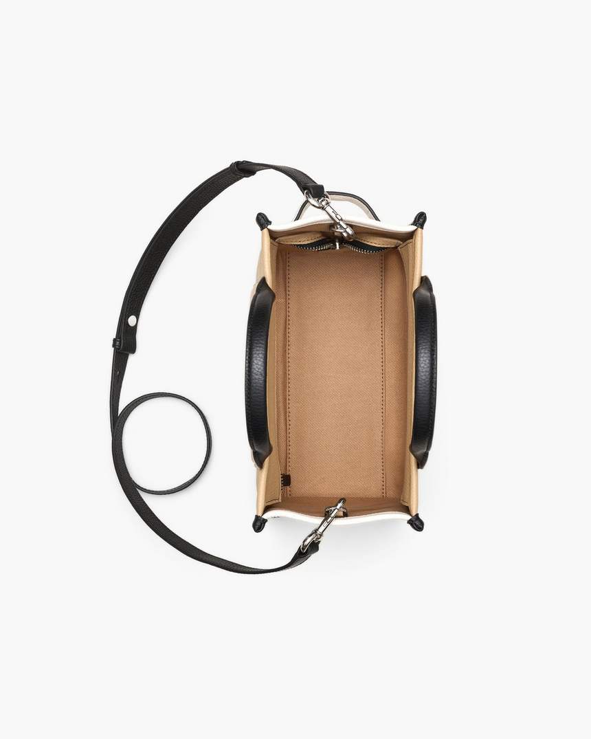 bolsa tote pequena colorblock
