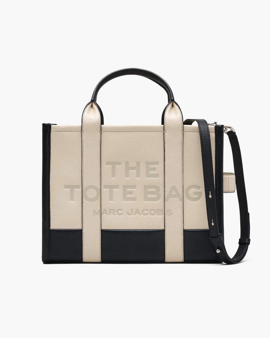 bolsa tote média colorblock