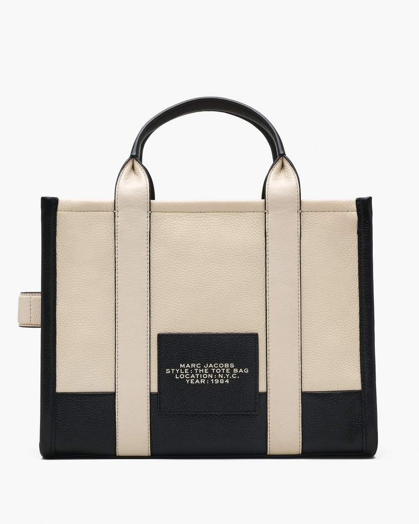 bolsa tote média colorblock