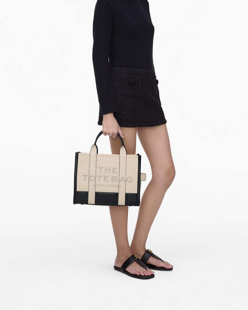 bolsa tote média colorblock