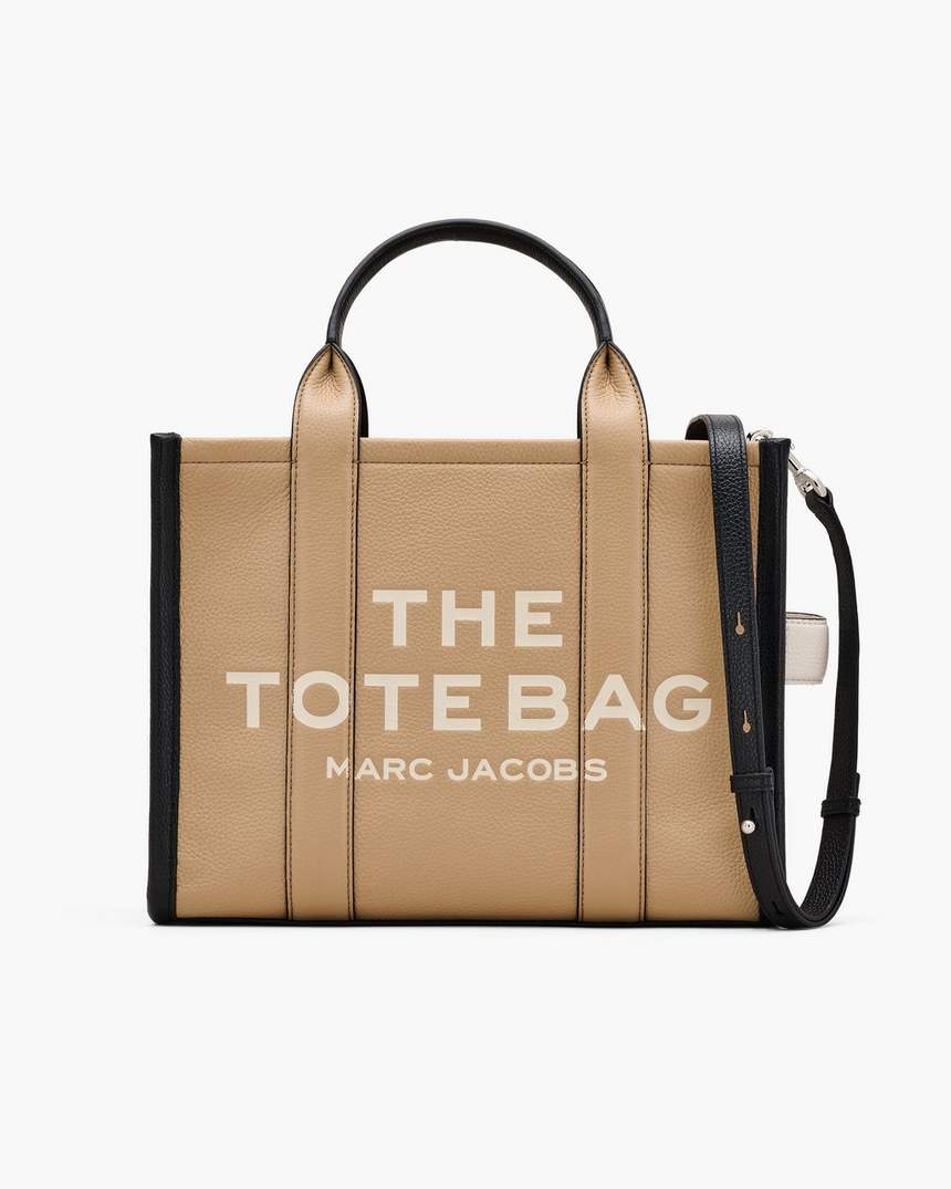 bolsa tote média colorblock