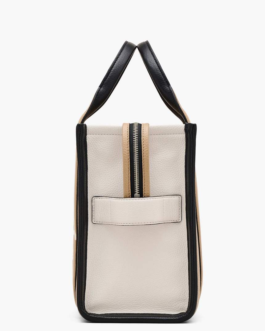 bolsa tote média colorblock