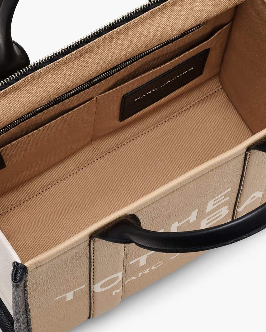bolsa tote média colorblock