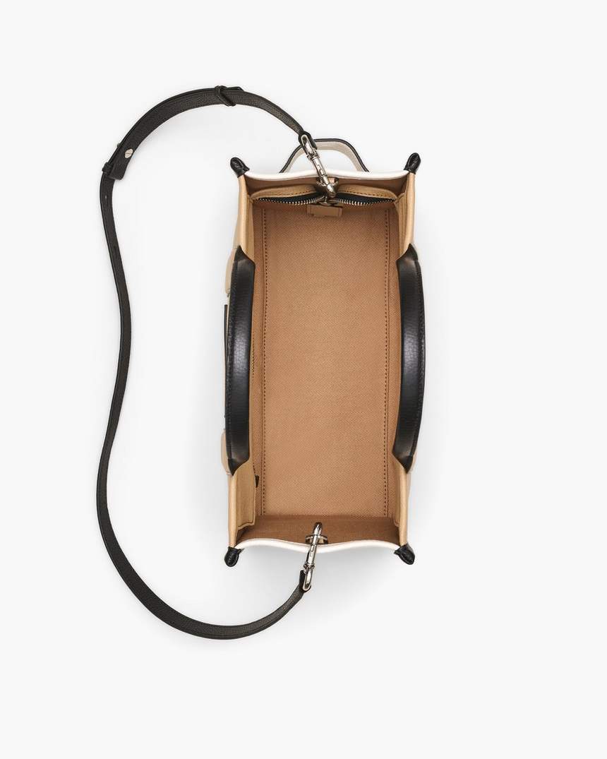 bolsa tote média colorblock