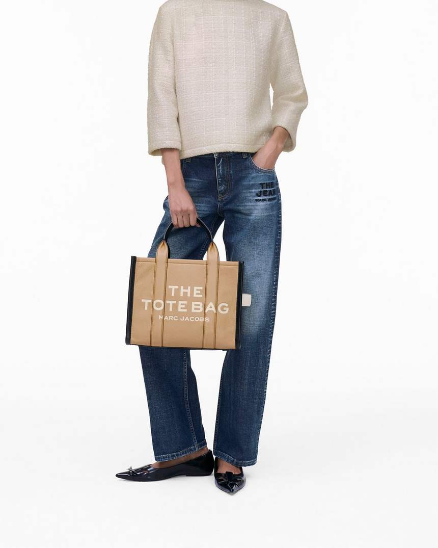 bolsa tote média colorblock