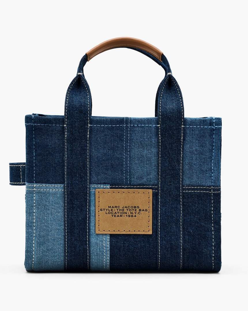bolsa tote pequena em jeans