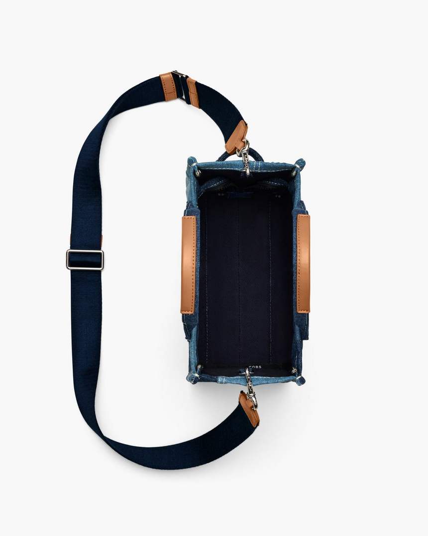 bolsa tote pequena em jeans