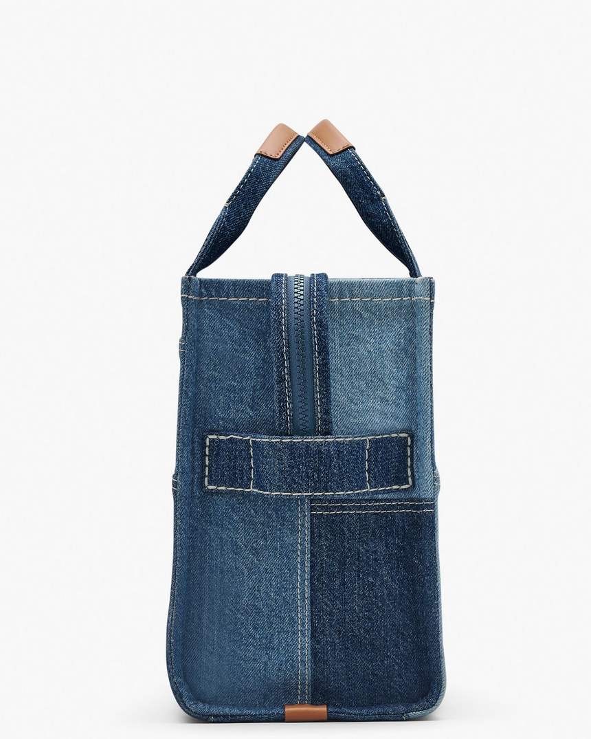 bolsa tote média em jeans