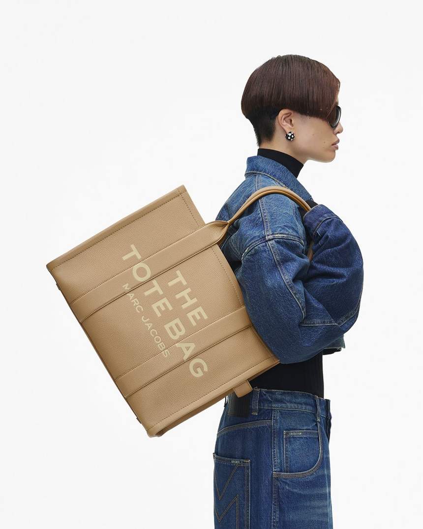 bolsa tote grande de couro