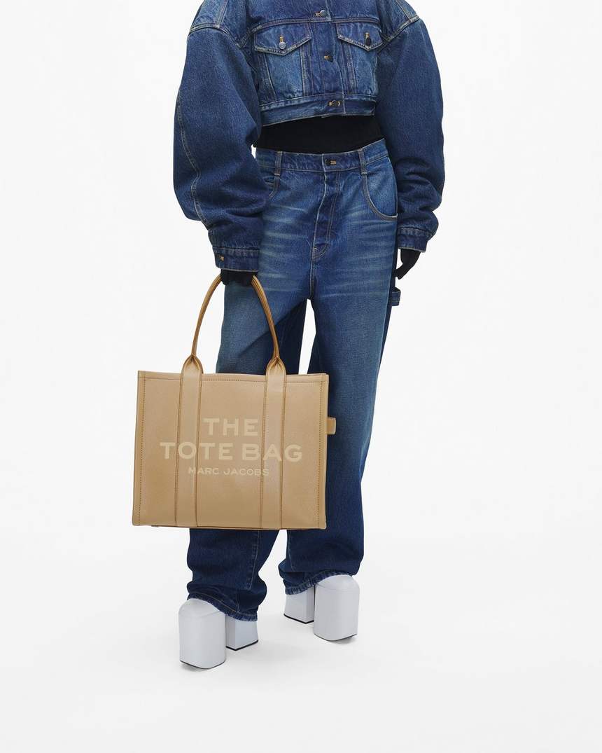 bolsa tote grande de couro
