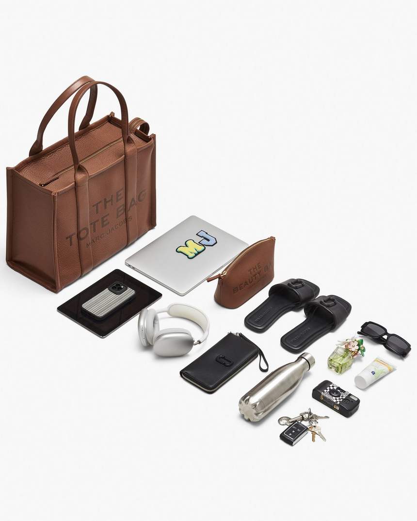 bolsa tote grande de couro