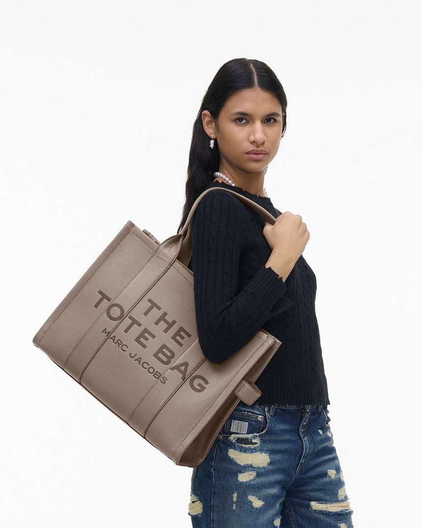 bolsa tote grande de couro