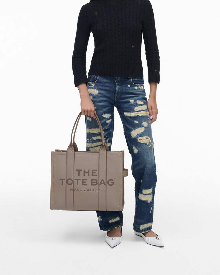 bolsa tote grande de couro