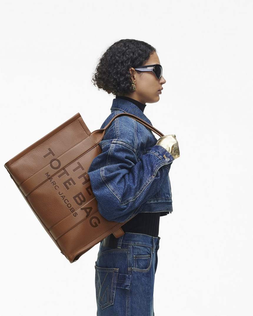 bolsa tote grande de couro