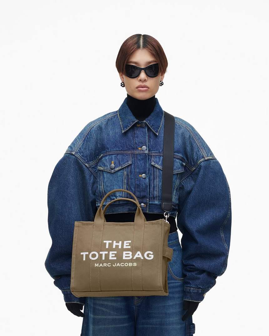 bolsa tote média de lona