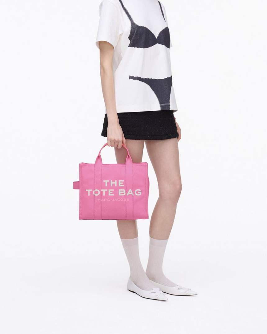 bolsa tote média de lona