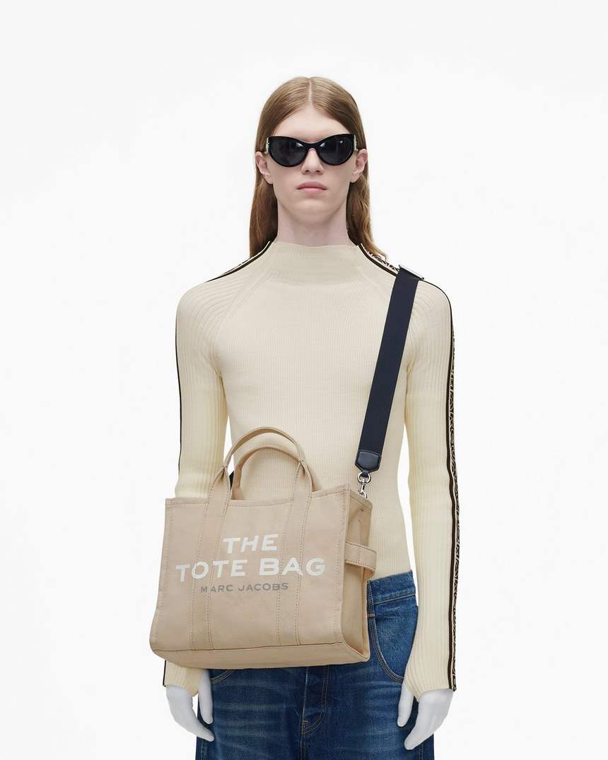 bolsa tote média de lona