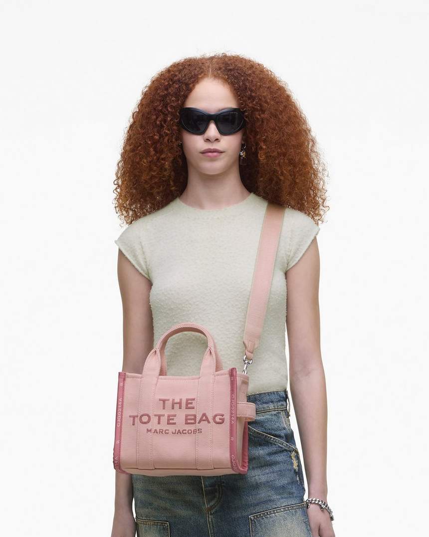 bolsa tote pequena jacquard
