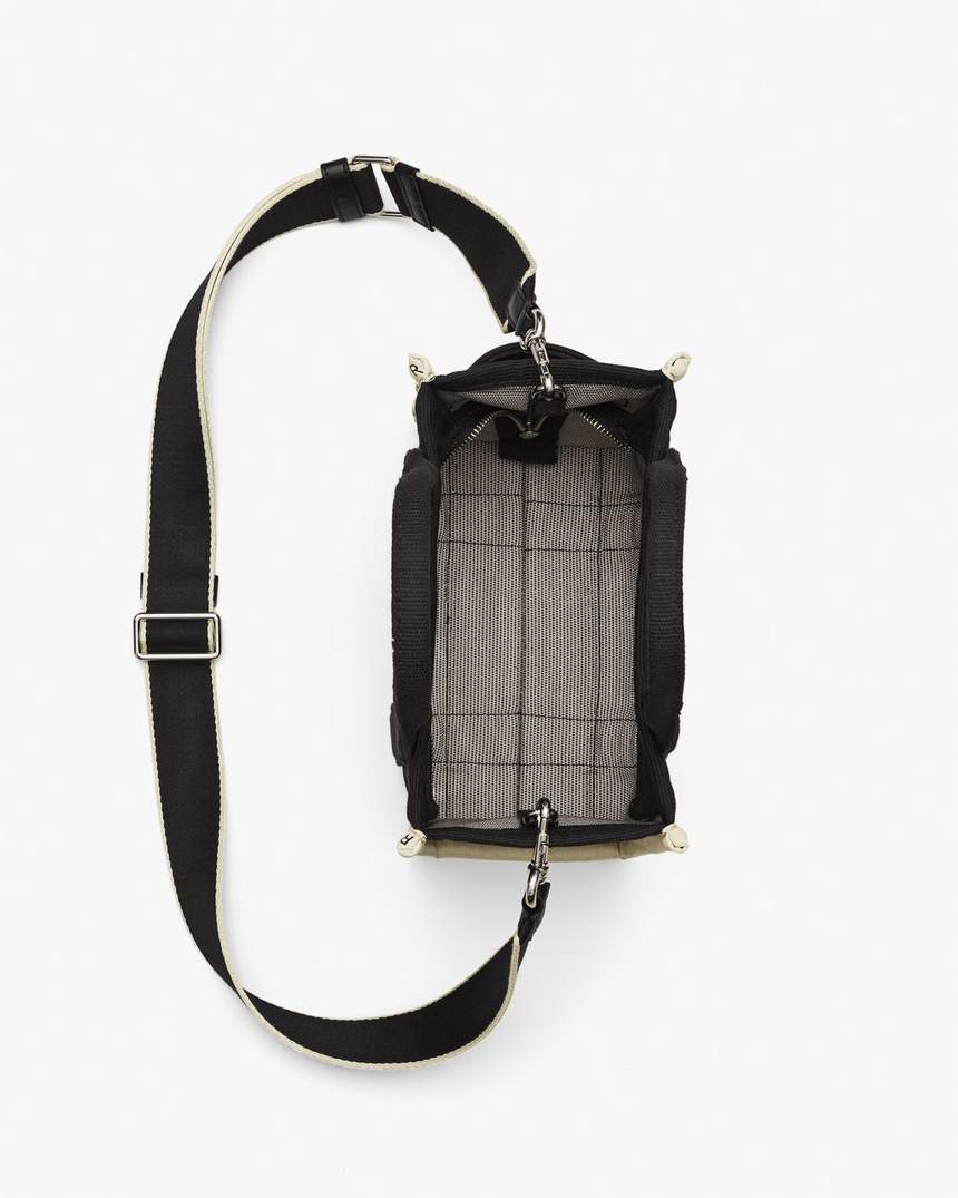 bolsa tote pequena jacquard