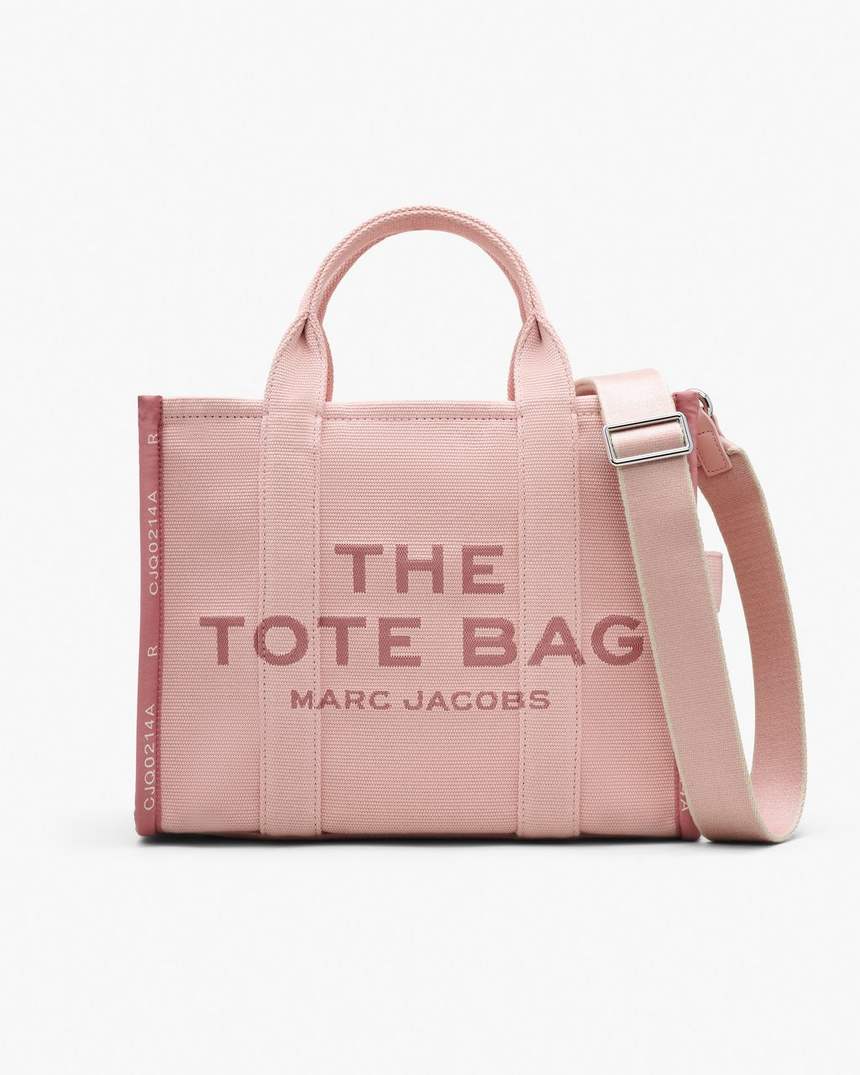 bolsa tote média jacquard