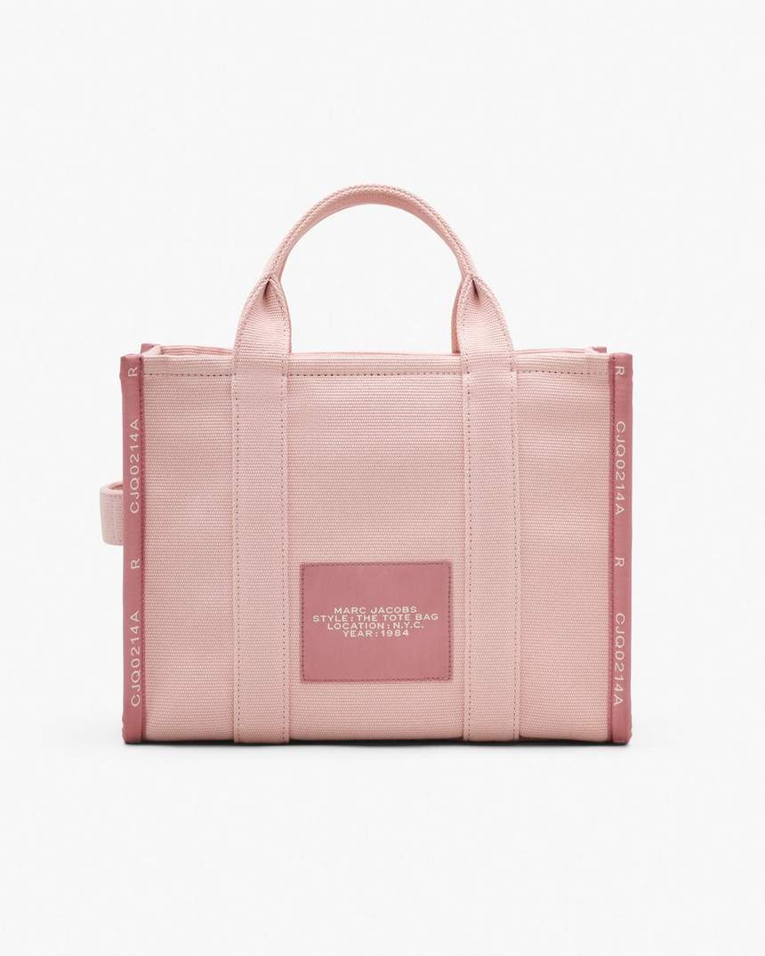 bolsa tote média jacquard