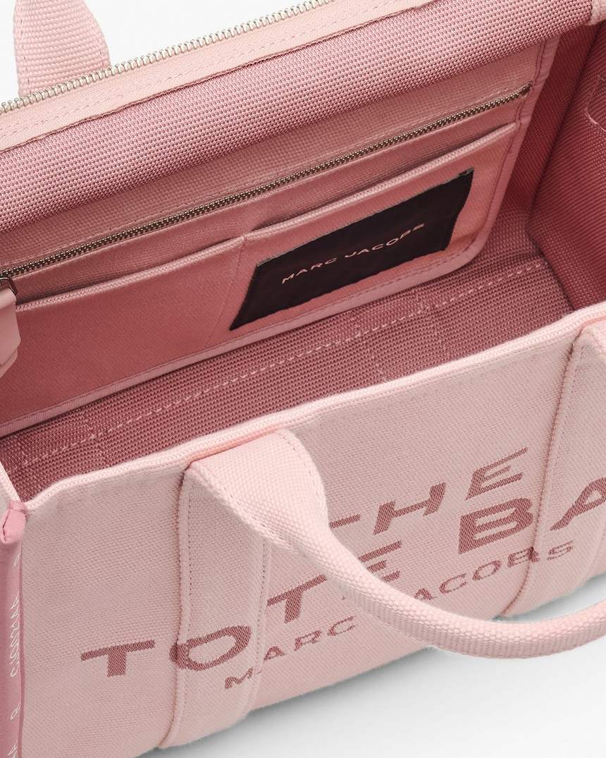 bolsa tote média jacquard