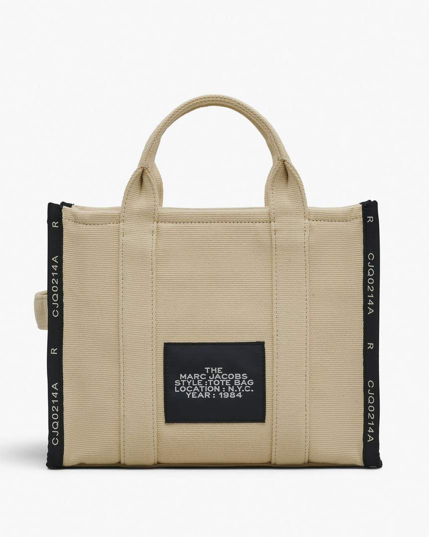 bolsa tote média jacquard