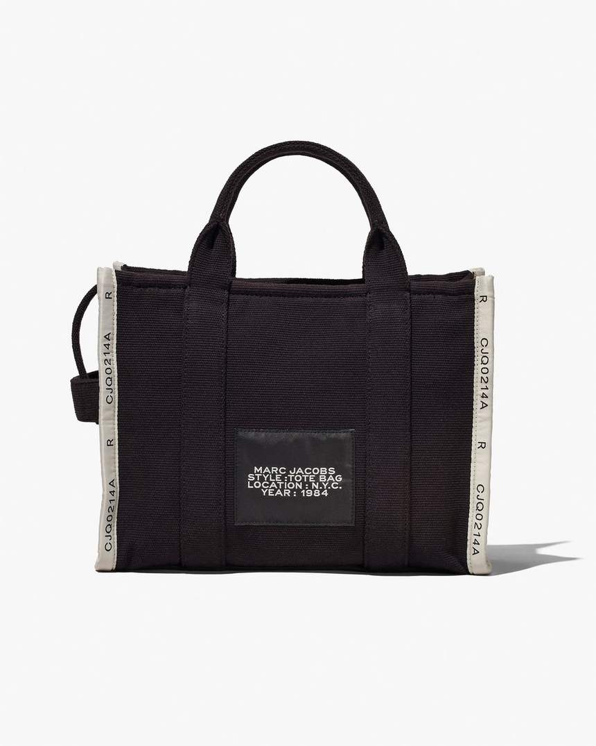 bolsa tote média jacquard