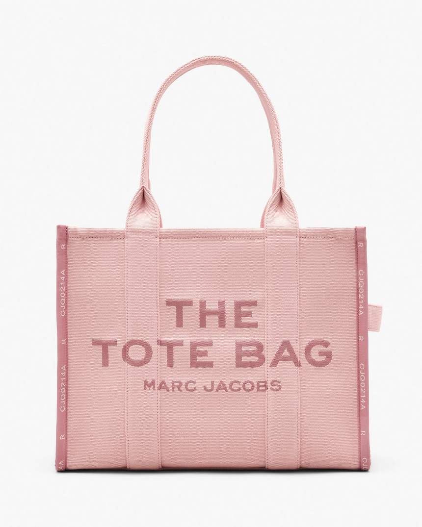 bolsa tote grande jacquard
