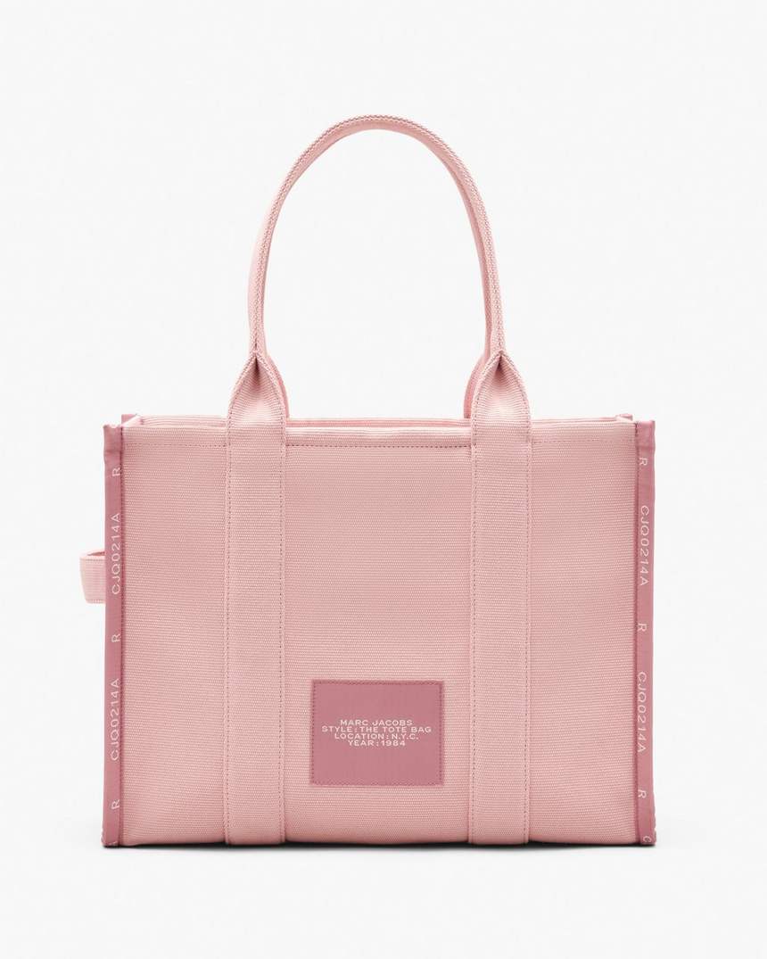 bolsa tote grande jacquard