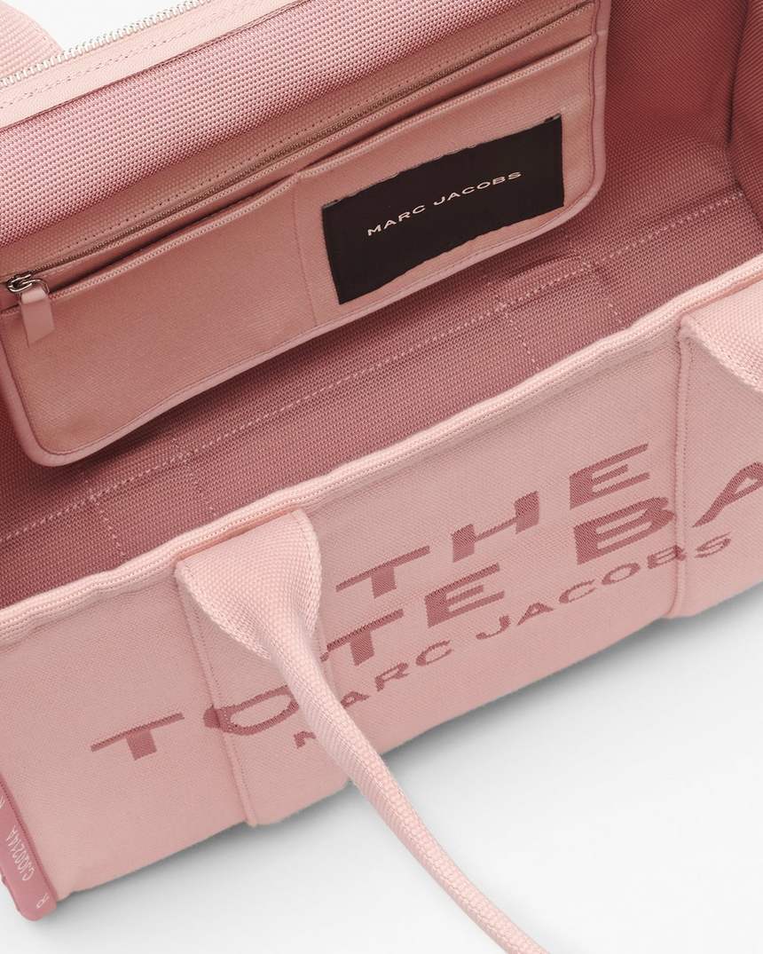 bolsa tote grande jacquard