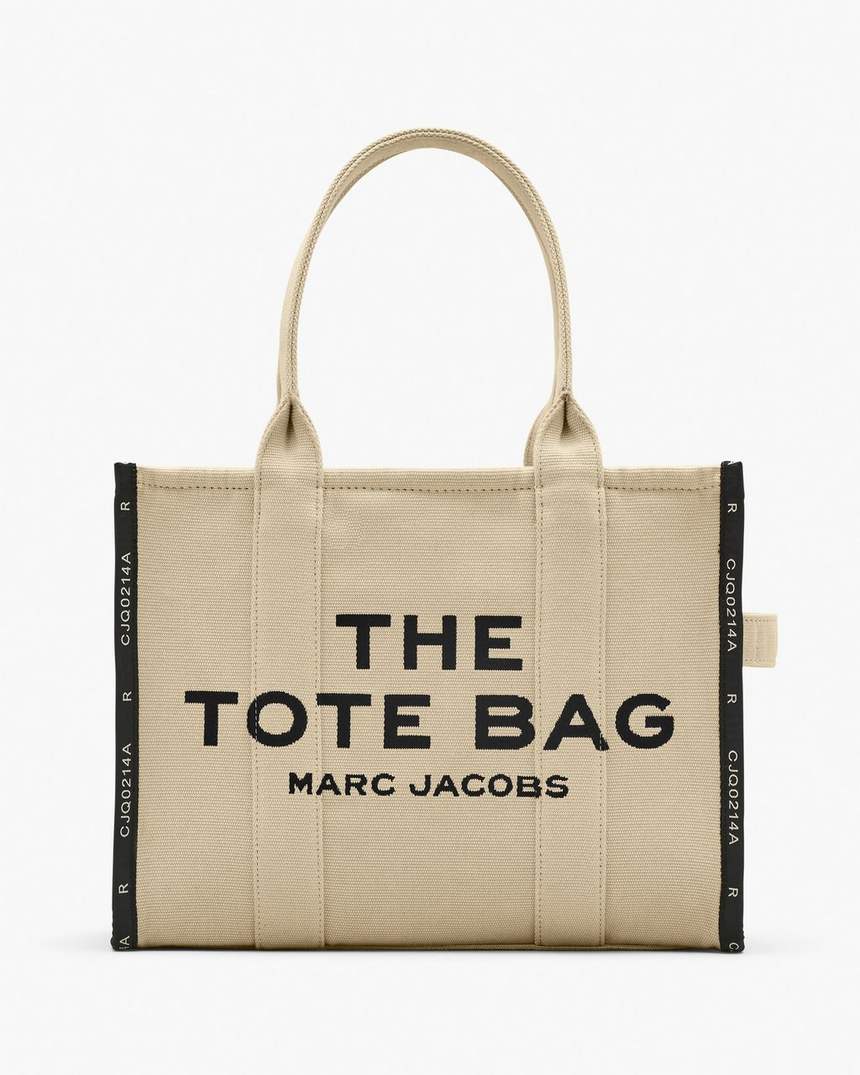 bolsa tote grande jacquard