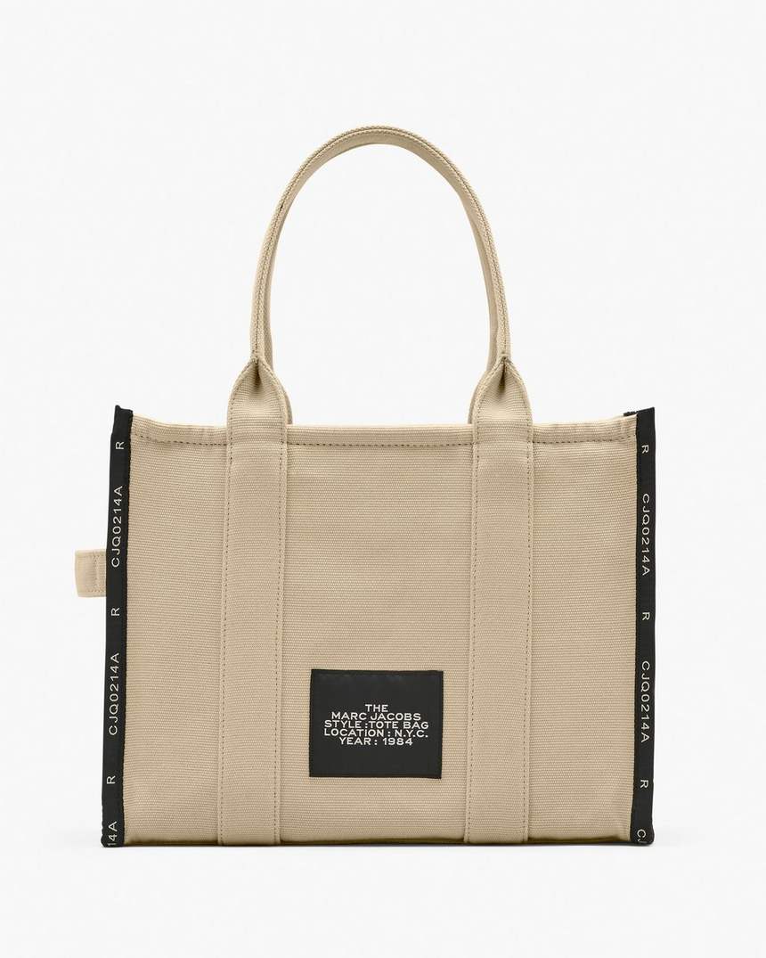 bolsa tote grande jacquard