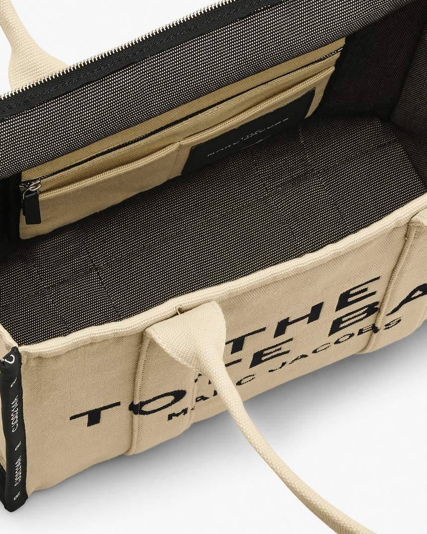 bolsa tote grande jacquard