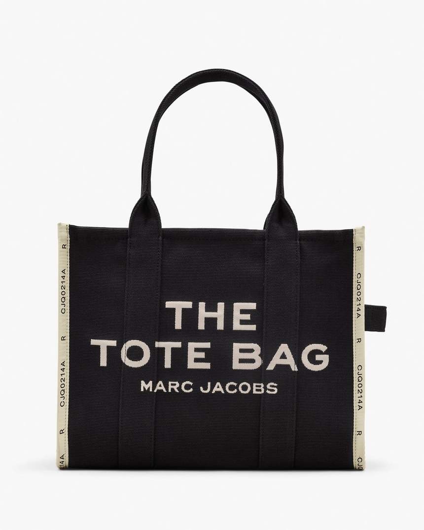 bolsa tote grande jacquard