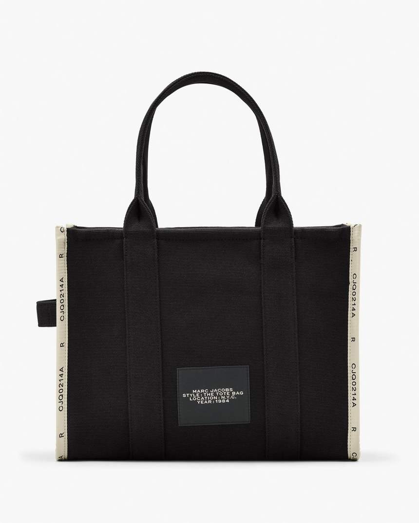 bolsa tote grande jacquard