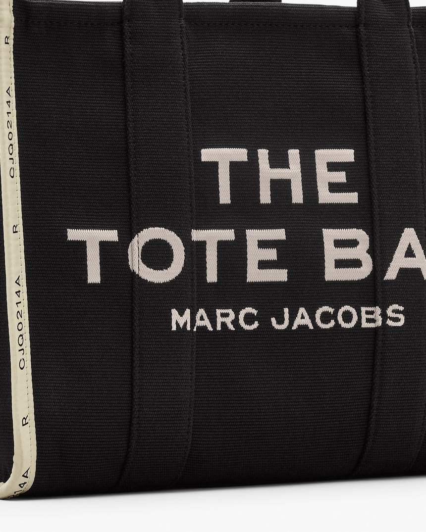 bolsa tote grande jacquard