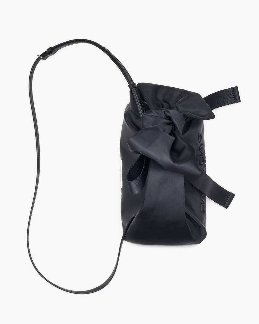 bolsa mini saco de nylon com laço