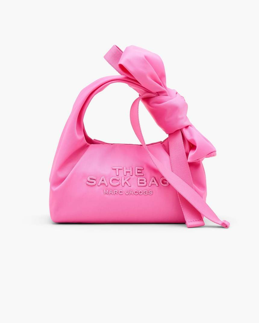 bolsa mini saco de nylon com laço